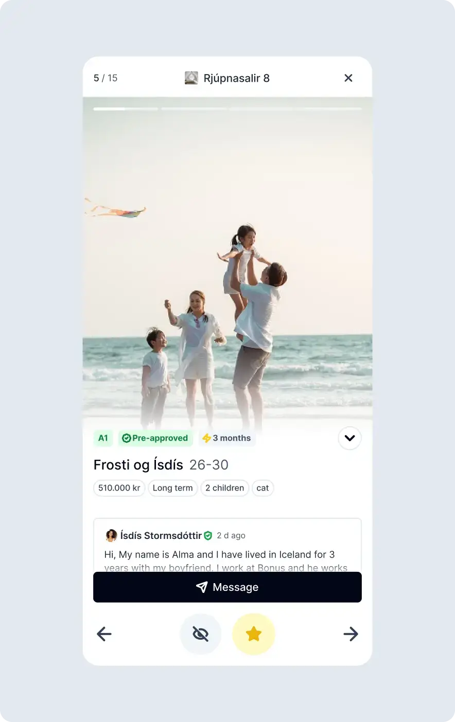 Swipe-aðu í gegnum umsóknir